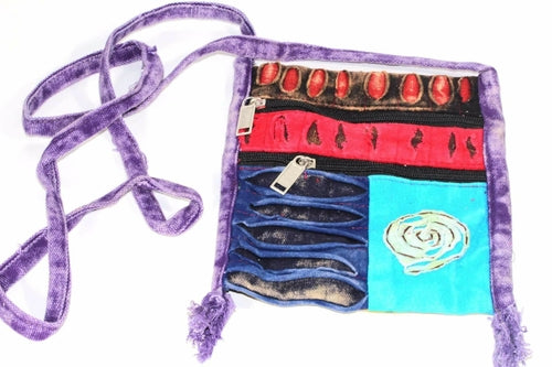 Spiral Cross Body Patchwork Passport Bag*