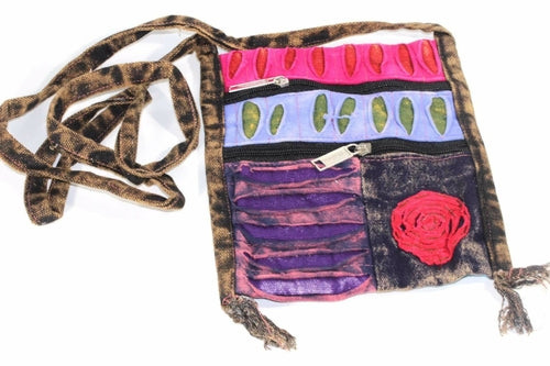 Spiral Cross Body Patchwork Passport Bag*