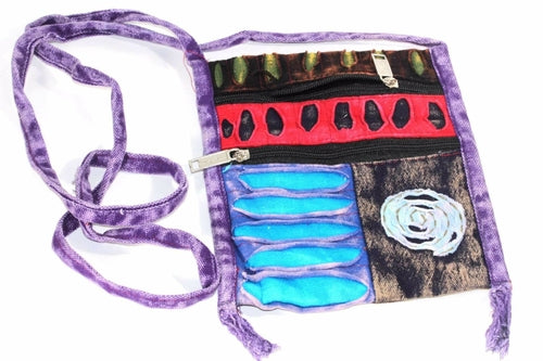 Spiral Cross Body Patchwork Passport Bag*