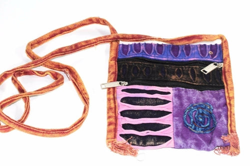 Spiral Cross Body Patchwork Passport Bag*
