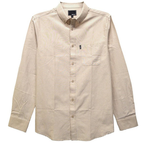 Mens White Long Sleeve Button Down Shirt*