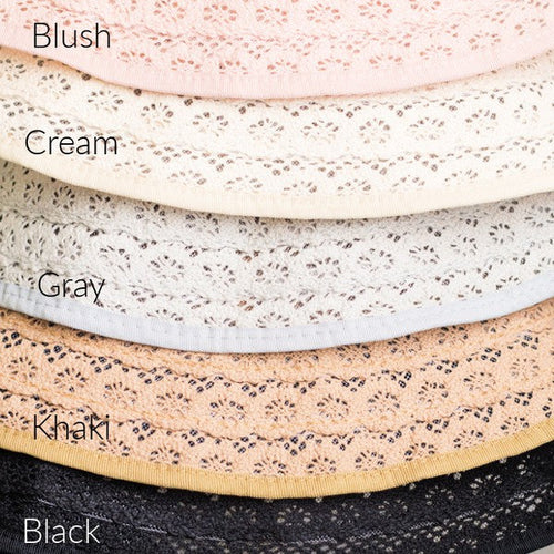 Roll Up Lace Beach Bow Sun Visor Foldable Travel*