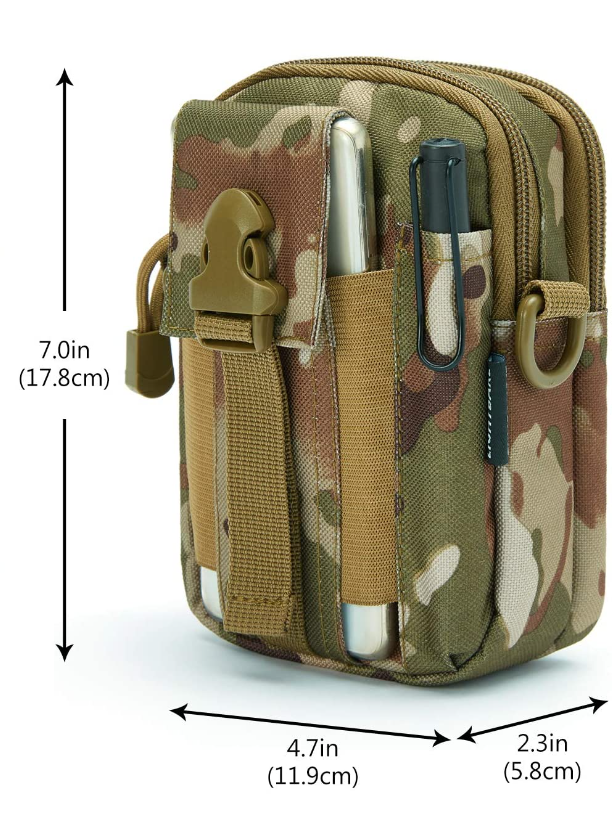 JupiterGear Tactical MOLLE Military Pouch Waist Bag for Hiking,*