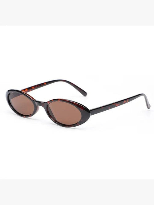 Retro Oval Cat-Eye Sunglasses *
