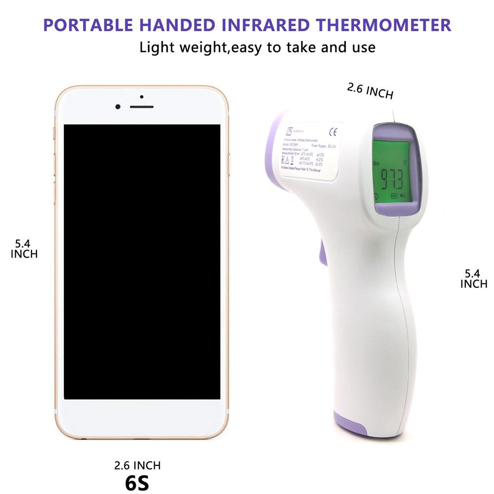 LCD Screen Digital No-Contact Forehead Infrared Forehead Thermometer *