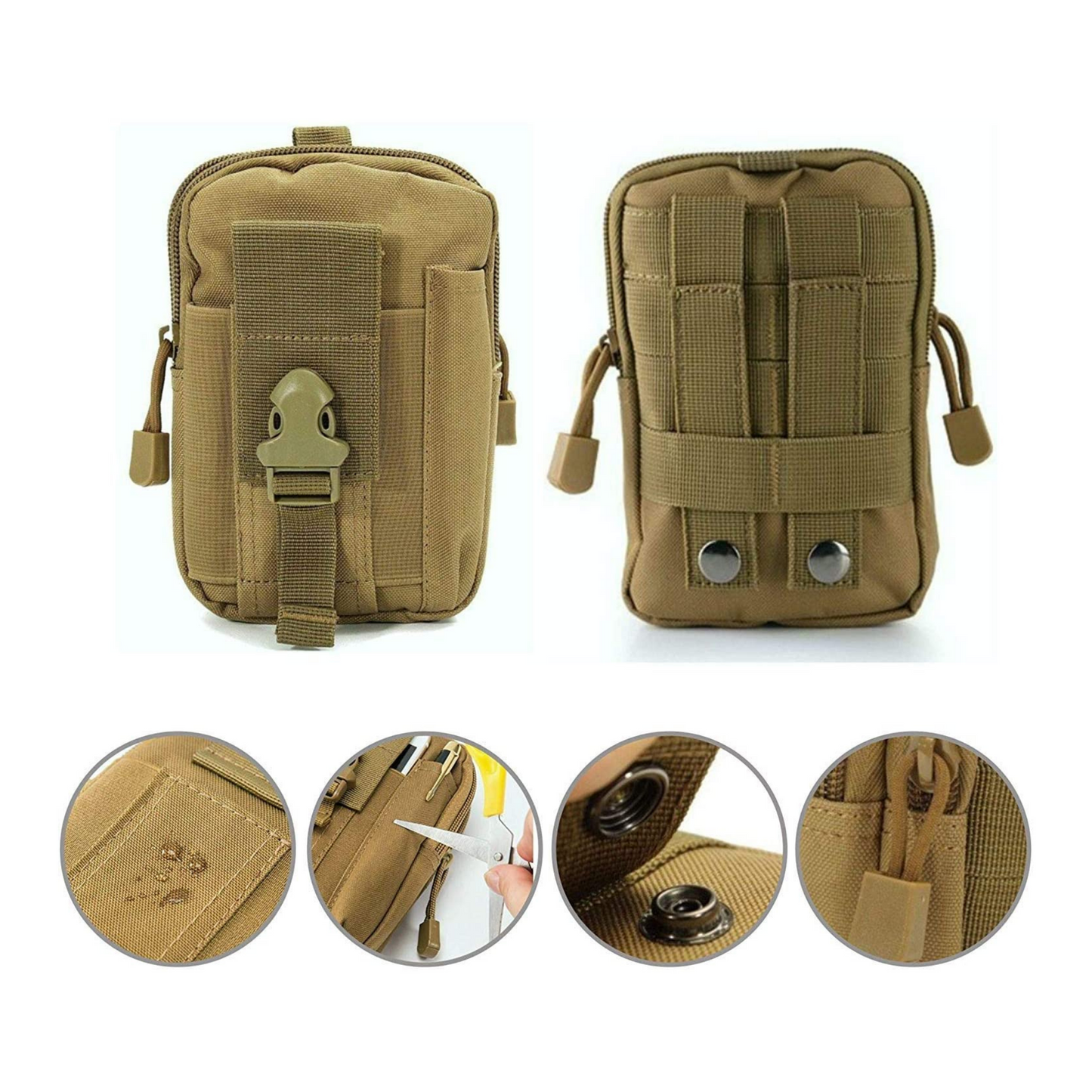 JupiterGear Tactical MOLLE Military Pouch Waist Bag for Hiking,*