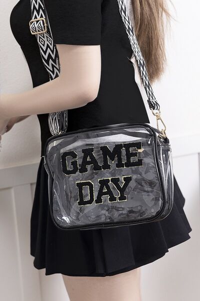 Zenana GAME DAY Stadium Approved Transparent Crossbody Bag *