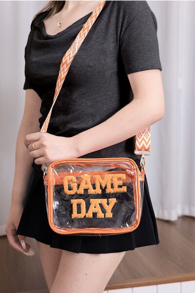 Zenana GAME DAY Stadium Approved Transparent Crossbody Bag *