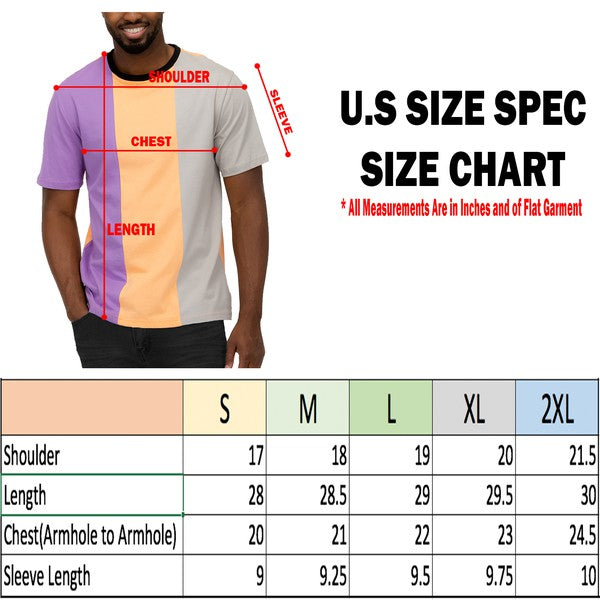 VERTICAL COLOR BLOCK TSHIRT*