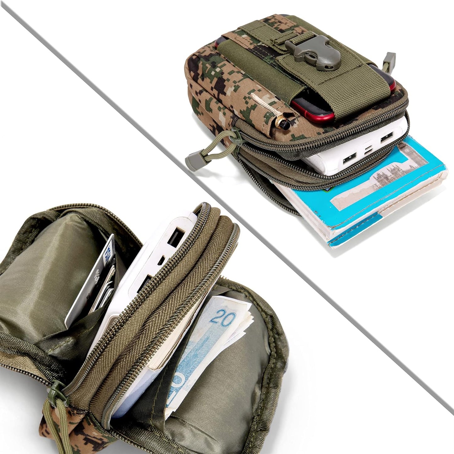 JupiterGear Tactical MOLLE Military Pouch Waist Bag for Hiking,*