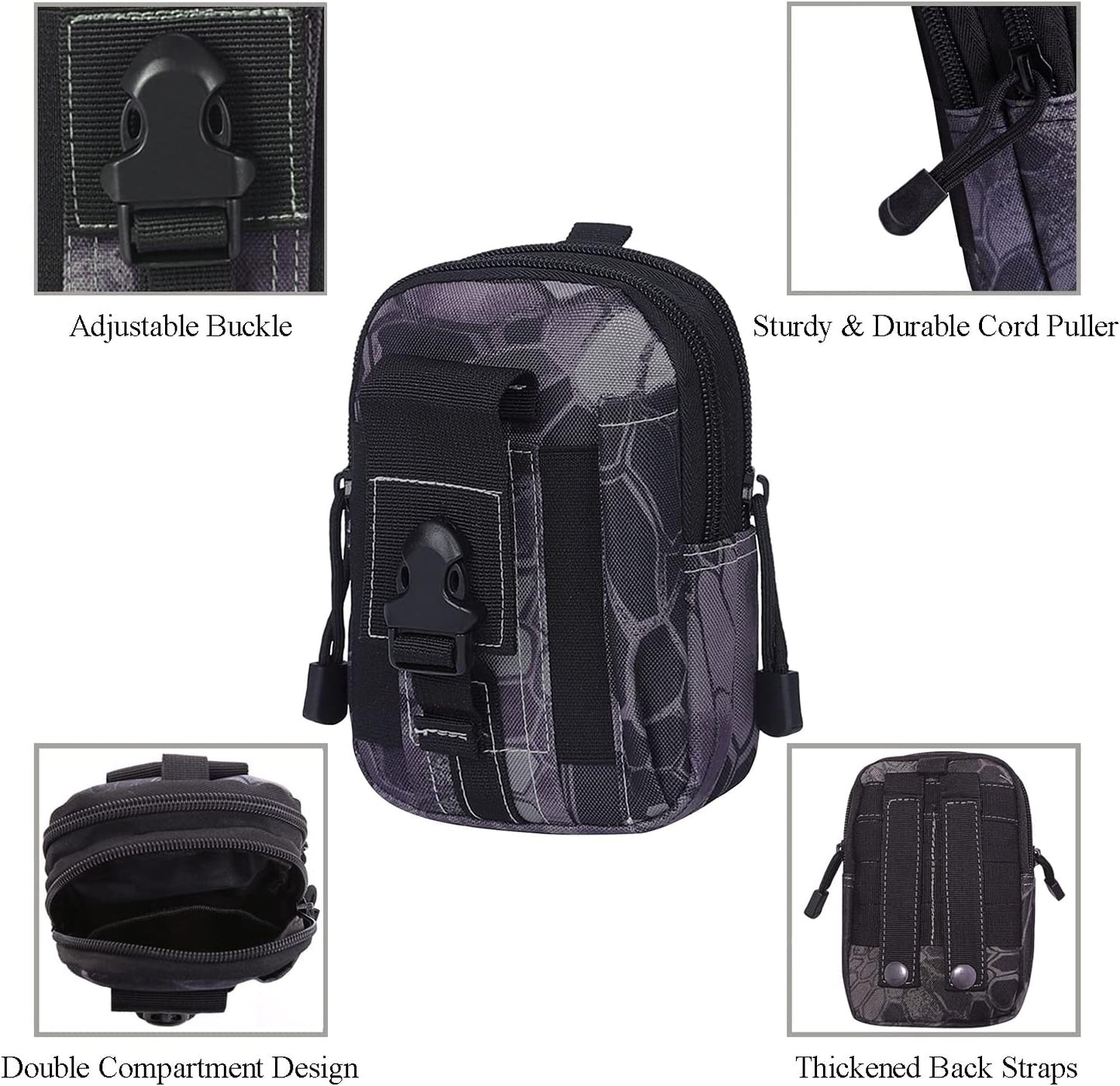 JupiterGear Tactical MOLLE Military Pouch Waist Bag for Hiking,*
