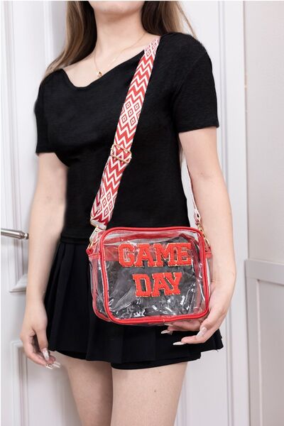 Zenana GAME DAY Stadium Approved Transparent Crossbody Bag *