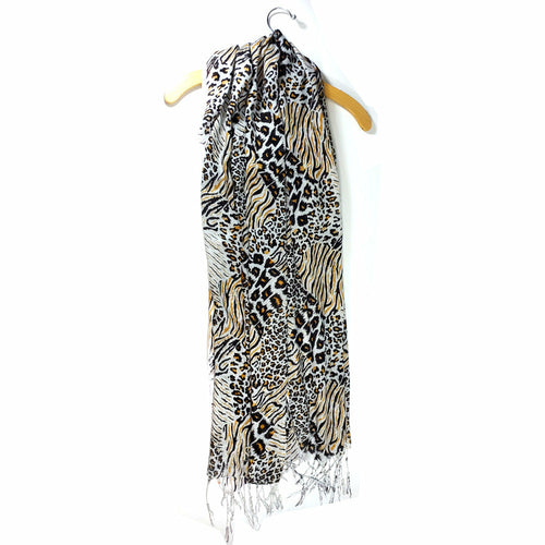 Animal Print Cotton Fabric Stole Pattern*