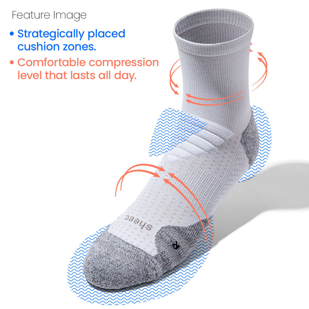 ComFits Compression Quarter Socks | CHALK WHITE *