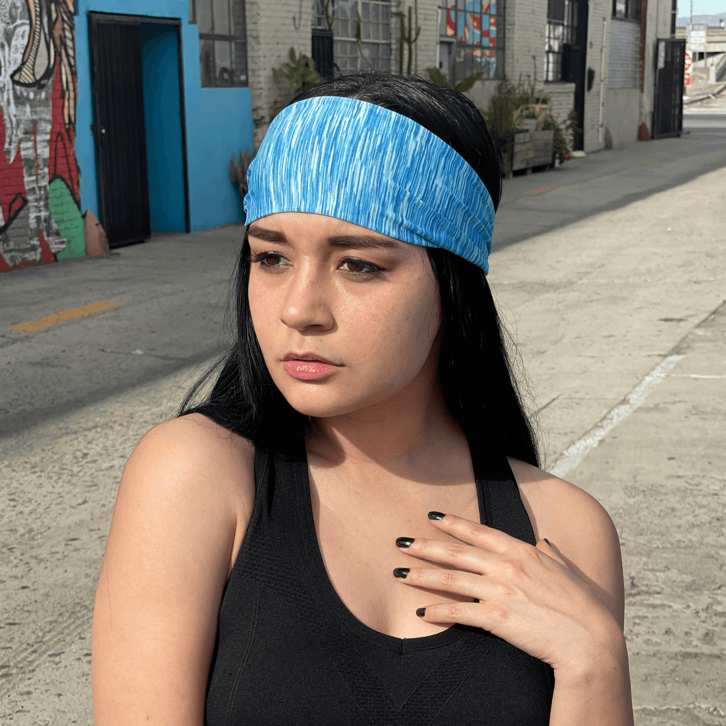 Extra-Wide Sport and Fitness Sweat-Wicking Headband *