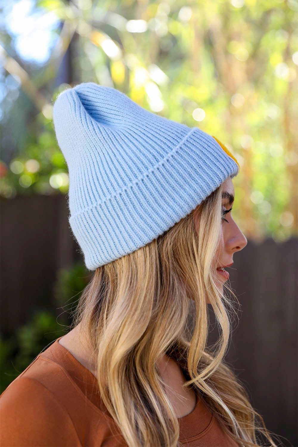 Smiley Face Ribbed Beanie π*