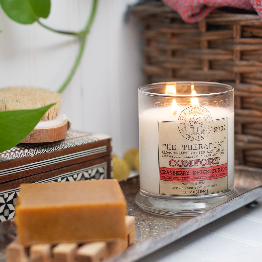 The Therapist Comfort Cranberry Spice Fusion Soy Candle *