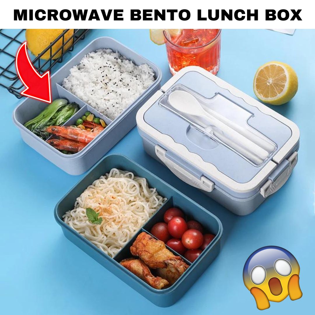 Microwave Safe Bento Box Lunch Boxes, for Students, Kids and Adults *
