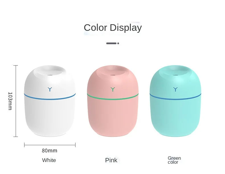 Portable Ultrasonic Humidifier USB Aroma Essential Oil Diffuser LED *