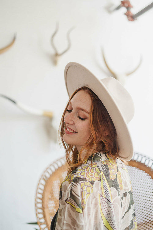 Flat Brim Buckle Hat*