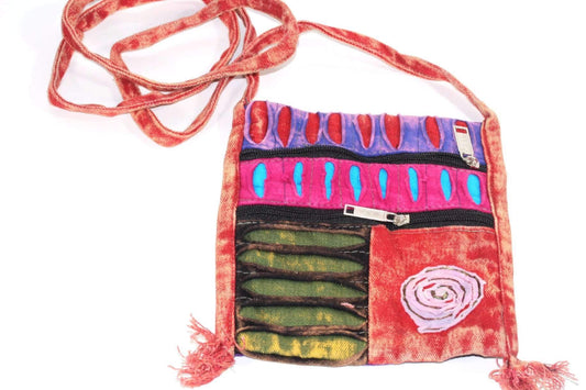 Spiral Cross Body Patchwork Passport Bag*