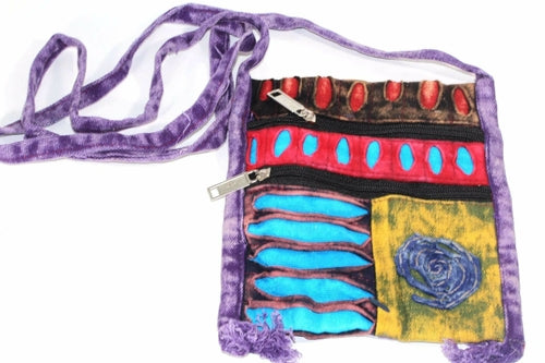 Spiral Cross Body Patchwork Passport Bag*