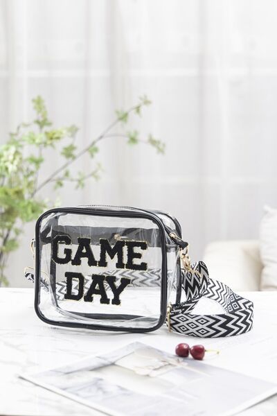 Zenana GAME DAY Stadium Approved Transparent Crossbody Bag *