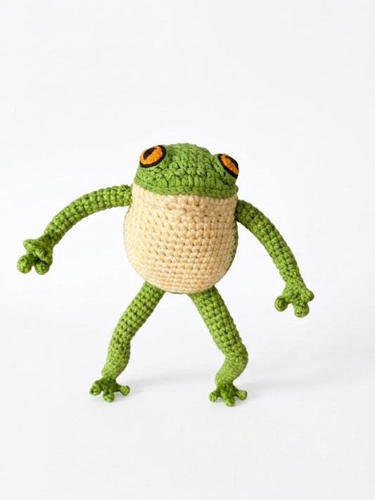Amigurumi Rana de Crochet Hecha a Mano (Por Encargo)