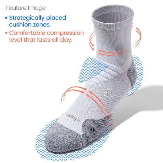 ComFits Compression Quarter Socks | CHALK WHITE *