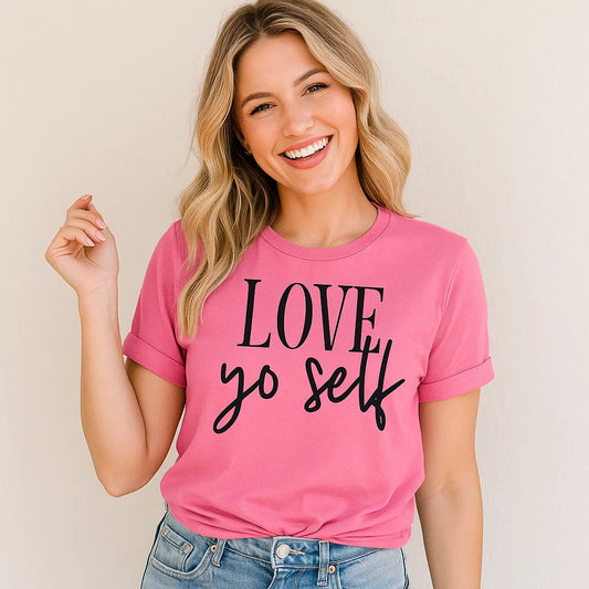 Love Yo Self Shirt, Positive Message Tee*