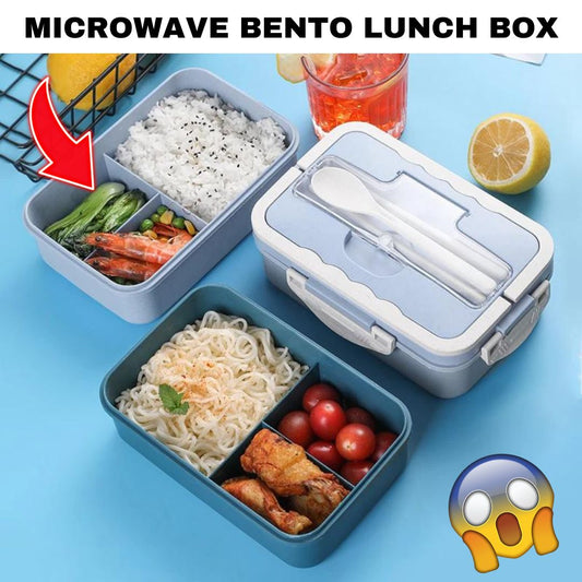 Microwave Safe Bento Box Lunch Boxes, for Students, Kids and Adults *